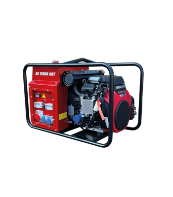 MOSA - GE 17000 HBT AVR-AUTO IDLE OPEN RANGE - 16kVA 400V/7.5kVA 230V - SILENCED PETROL THREE PHASE GENERATING SET - 3000 RPM