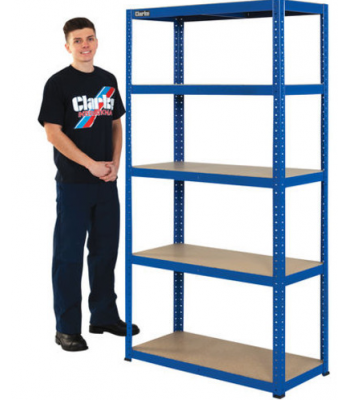Clarke CSM5175/45BL 175kg Boltless Shelving (Blue) - 6600746