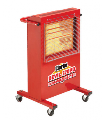 Clarke Devil 370PD 2.8kW Quartz Halogen Infrared Heater (230V) - 6920257