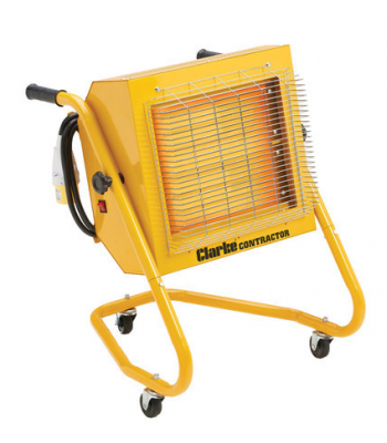 Clarke Contractor Devil 371SPD 2.4kW Remote Controlled Quartz Halogen Infrared Heater (110V) - 6920261
