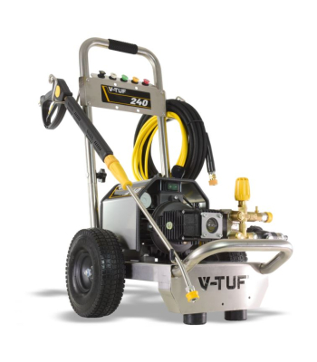 VTUF240 - 240v Compact, Industrial, Mobile Electric Pressure Washer - 1450psi, 100Bar, 12L/min