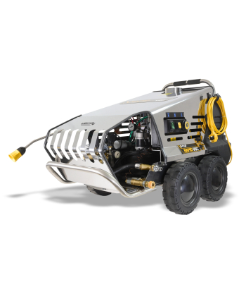 V-TUF RAPIDVSC240V Hot Water Stainless Industrial Mobile Pressure Washer - 1500psi, 100Bar, 12L/min