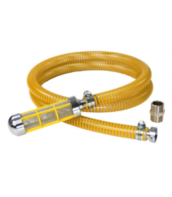V-TUF HEAVY DUTY CRUSH RESISTANT PUMP SUCTION FEED HOSE KIT (3m) 3/4F AND 3/4M ADAPTER - E1.0103KITN