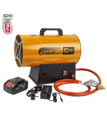 SIP FIREBALL 350 Cordless Propane Heater - Code 09267