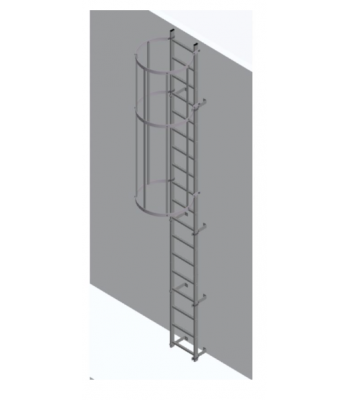 KRAUSE GALVANISED STEEL FIXED LADDER – HATCH ACCESS, DIFFERENT SIZES AVAILABLE