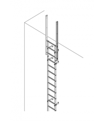 KRAUSE GALVANISED STEEL FIXED LADDER ONLY, AVAILABLE IN DIFFERENT SIZES