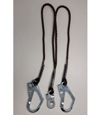 ARESTA Scaff Restraint / twin 1.5m Fixed Rope Lanyard / AR-02301-15