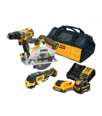 DEWALT DCK318P1D1 POWER TOOL KIT INCLUDES x1 DCD706, x1 DCS512 & x1 DCS353