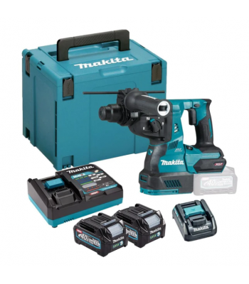 Makita HR003GD203 40V Max XGT Brushless SDS+ Rotary Hammer Kit with 2 x 2.5Ah Battery Charger