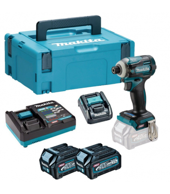 MAKITA TD001GD209 40V MAX XGT 4-SPEED BRUSHLESS IMPACT DRIVER INC 2X 2.5AH BATTERIES