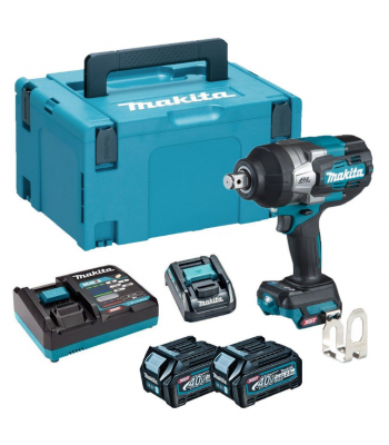 MAKITA 40V MAX XGT BRUSHLESS IMPACT WRENCH - TW001GD202 INCLUDES 2X 2.5AH BATTERIES & CHARGER