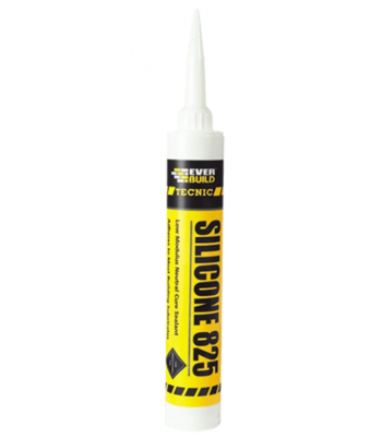 Everbuild 825 Tecnic Low Modulus Curing Silicone 380ml - per tube