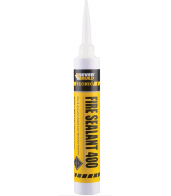 EVERBUILD 400 FIRE SEALANT  SILICONE 380ML - per tube