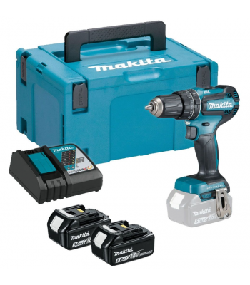 MAKITA DHP485RTJ 18V LXT BRUSHLESS COMBI DRILL INCLUDES 2X 5.0AH BATTERIES & CHARGER