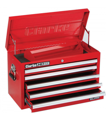 Clarke CBB205C HD Plus 5 Drawer Tool Chest (Red)