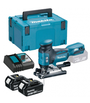 MAKITA DJV181RTJ 18V LXT BARREL GRIP BRUSHLESS JIGSAW INCLUDES 2X 5.0AH BATTERIES & CHARGER