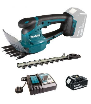 MAKITA DUM111RTX 18V LXT CORDLESS GRASS SHEARS INC 1X 5.0AH BATTERY WITH HEDGE TRIMMER BLADE