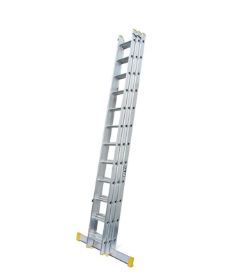 Lyte EN131-2 Professional Trade Three Section Extension Ladder -  Different rungs available