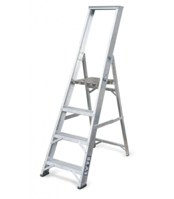 Lyte EN131-2 Industrial Aluminium Platform Step With Tool Tray -  different treads available