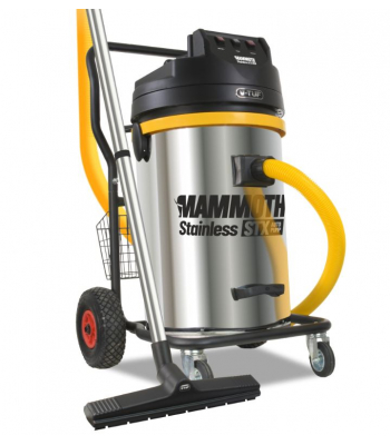 V-TUF MAMMOTH STAINLESS 2.4kW 240v 80L Wet & Dry Twin Motor Industrial Vacuum Cleaner - Auto Pump Out - MAMMOTH240-STXAUTO