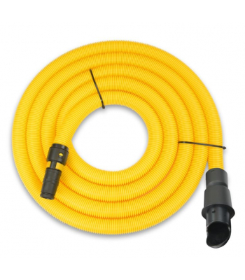 V-Tuf HOSE - 5m Yellow HiViz for V-TUF Stackvac with Universal Power Tool Adaptor (with Air Flow Control) Ideal For Sanders - VTM415