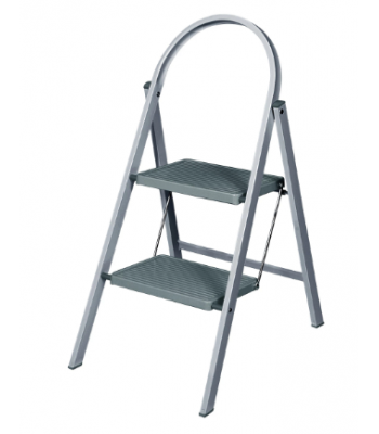 Werner Grey Stepstool - 2 Step - 12752