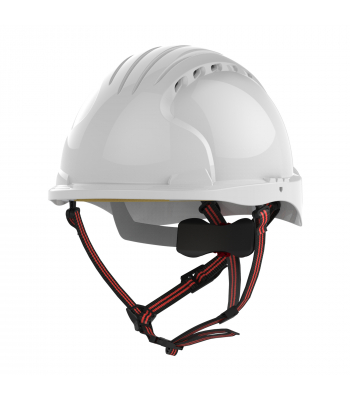 JSP EVO 5 Dualswitch Industrial Safety and Climbing Helmet - Vented - White - Code AKS270-000-100