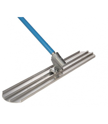 MBW Concrete Smoothing Magnesium Bull Float Screed Kit c/w Knucklehead + 3 Poles