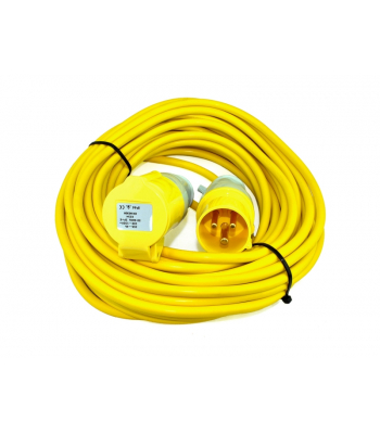 LUMER 25 Metre x 1.5mm Extension Lead with 110 Volt 16 Amp Plug & Socket - Code LM10146