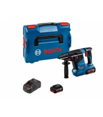 BOSCH CORDLESS ROTARY HAMMER WITH SDS PLUS - 2x BATTERIES & CHARGER- GBH 18V-24 C