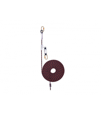 JSP FAR0810 Guided Type Fall Arrester with Energy Absorber & Karabiner c/w 10m Anchorage Line