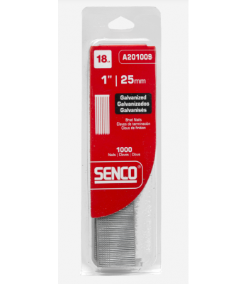 SENCO AX BRAD 1,2X25MM TO SUIT SENCO SLP20XP, S200BN (per 1000)