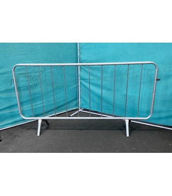 Oaklands 2.3m Galvanised Pedestrian Crowd Control Barrier - 2.3MTPB-V - Per Barrier
