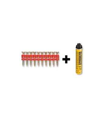 Dewalt Extra Hard (XH) Nails (3.0mm x 38mm) x 700 x1 Gas Can (C5) - DDF6510038