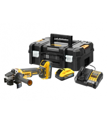 DEWALT DCG409H2T  18v Angle Grinder - 5 inch  (125mm) Includes x2 Li-ion Batteries & Charger