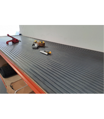 Blue Diamond Wide Rib Rubber Matting 6mm Thickness