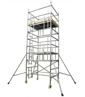 Boss Ladderspan AGR Camlock Single Width 850mm x 1.8m Scaffold Tower - 4.2m Platform Height/6.2m Working Height - 30752100