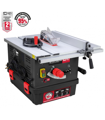 SIP 2-in-1 Table Saw w/ Integrated Dust Extractor - Code 01513