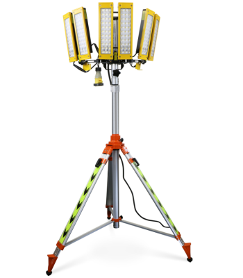 Red Arrow 360°TowerLight WORKSPACE FLOODLIGHT - 84,000 Lumens - IP65 - 600W - 110v