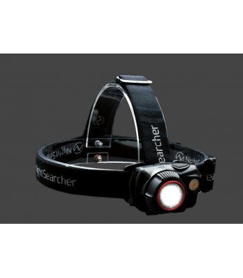 Nightsearcher UPGRADED - Zoom 700R - Powerful, Fully Adjustable Spot-to-Flood Beam Head Torch