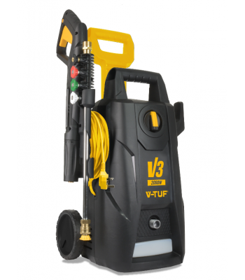 V-TUF V3-240 X2 2175psi 150Bar, 7.5L/min DIY Portable Electric Pressure Washer - HI-VIS HOSE & CABLE – Code V3240X2
