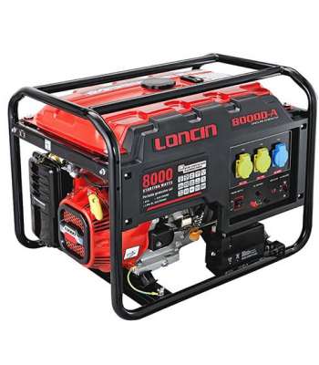 LONCIN LC8000D-AS5 PETROL 6KW GENERATOR C/W WHEEL KIT – ELECTRIC START