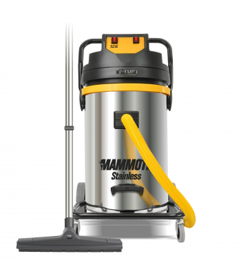 V-TUF MAMMOTH STAINLESS 2.5kW 110v 80L Wet & Dry Twin Motor Industrial Vacuum Cleaner