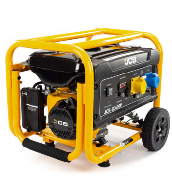 JCB 3.6kW / 4.5kVA Petrol Site Generator 115V / 230V 7.5hp 224cc JCB Engine, Recoil Pull Start| JCB-G3600P