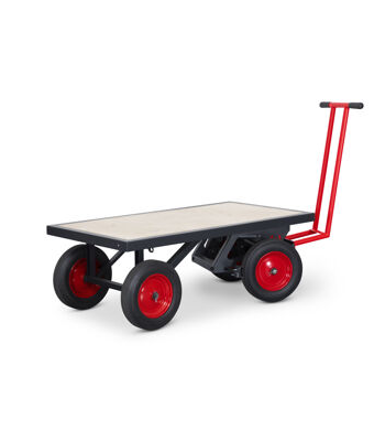 Armorgard TT1-PRO Turntable Truck inc Large puncture proof solid rubber wheels + Safestop Brakes