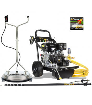 V-TUF GB110 Industrial 13HP Gearbox Driven Honda Petrol Pressure Washer - 3000psi, 200Bar, 21L/min+ Property Maintenance Starter Kit Bundle - Code GB110-KIT3