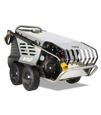 V-TUF RAPID VSC 240v Hot Water Stainless Industrial Mobile Pressure Washer - 1500psi, 100Bar, 12L/min & 410mm tufTURBO SURFACE CLEANER - Code RAPIDVSC240V-KIT1