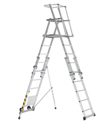 BoSS 32751500 TeleguardPLUS 9 Rung Telescopic Platform Ladder