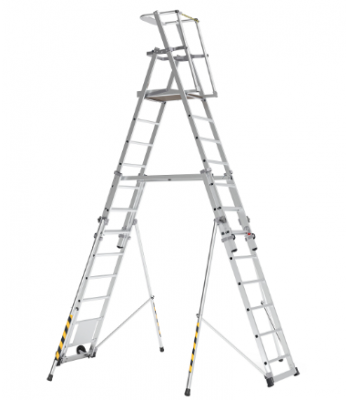 BoSS 32951500 TeleguardPLUS 12 Rung Telescopic Platform Ladder