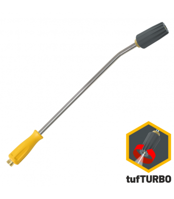 V-TUF 2P LANCE - 500mm BENT LANCE M22M - 350BAR - tufTURBO (05) NOZZLE 5076psi - Code H4.009TT(05)